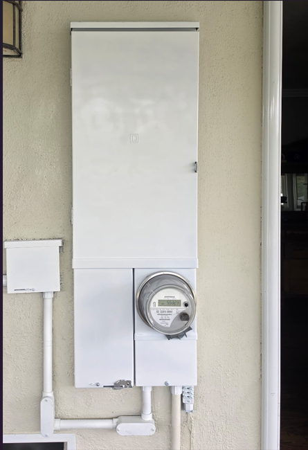 Electrical meter and main after upgrade