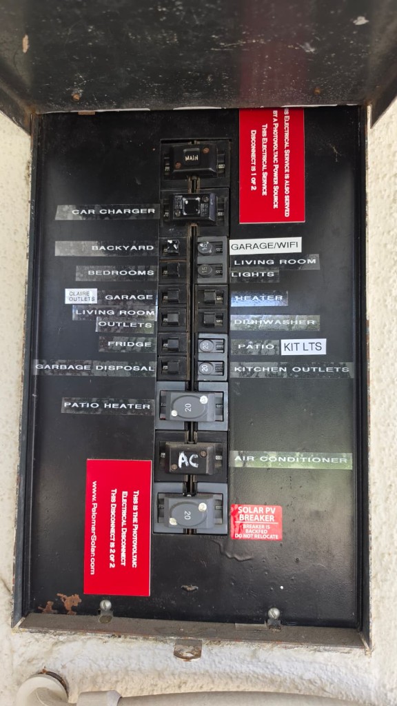 Breaker panel before upgrade